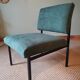 Green 1960s armchairs