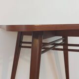 Beech side table by Česky Nabytek, Czech 1960s