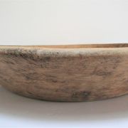 Plat bois massif patiné art populaire vintage