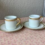 Cerabel porcelain cups from Baudour Belgium