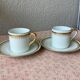 Cerabel porcelain cups from Baudour Belgium