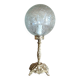 Retro-chic upcycled lamp | bronze and spherical glass