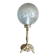Retro-chic upcycled lamp | bronze and spherical glass
