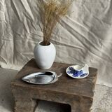 Vintage blue and white hand-held egg cup Poland D13