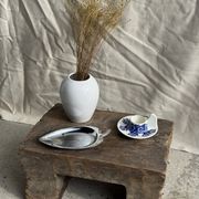 Vintage blue and white hand-held egg cup Poland D13