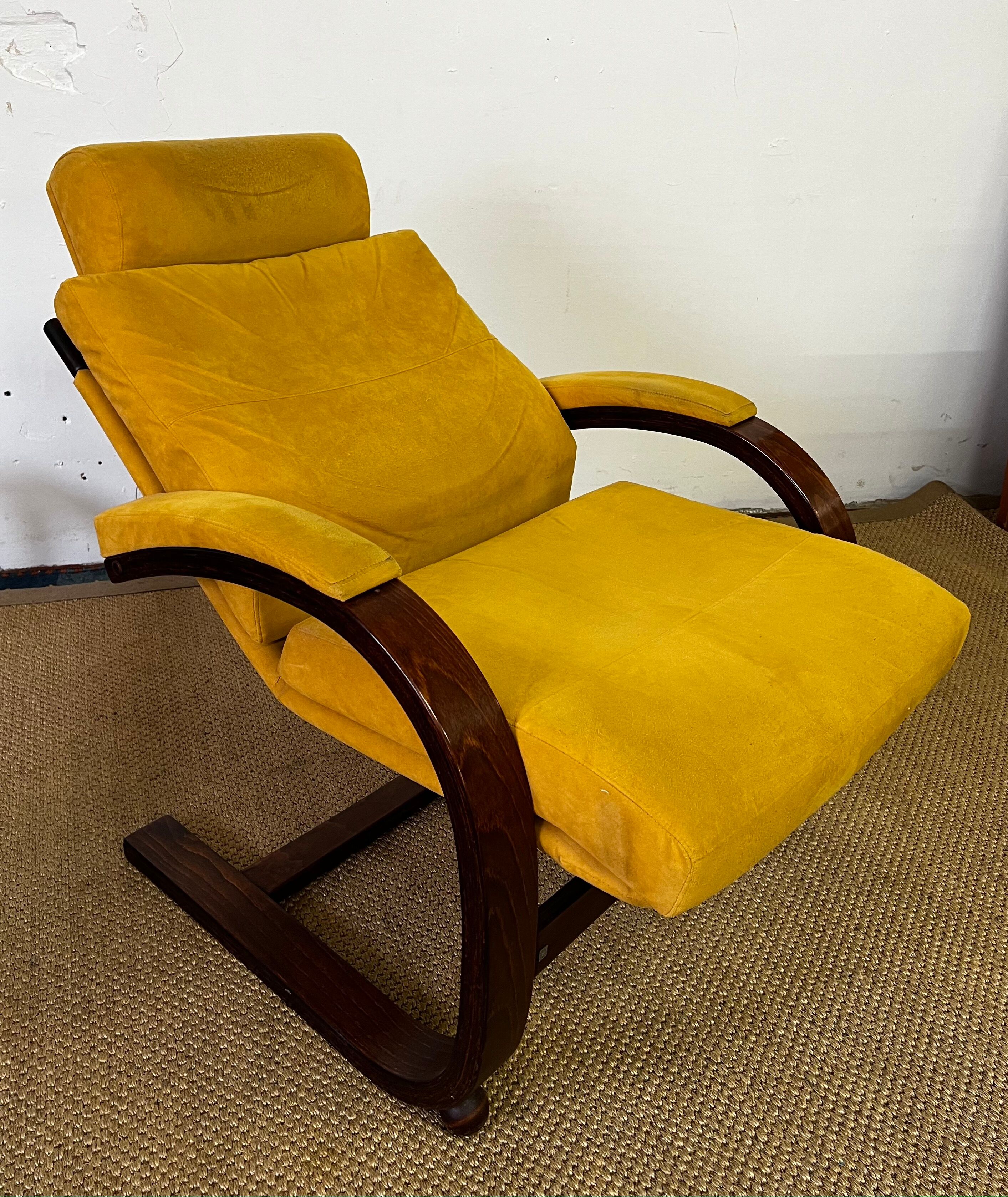 Nelo sweden vintage scandinavian leather armchair