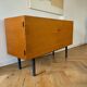 Meuble vintage en bois (commode, meuble TV) avec cadre noir
