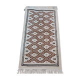 Handmade beige mergoum carpet  70x130cm
