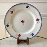 Plat rond digoin sarreguemines modèle "mary lou" années 40