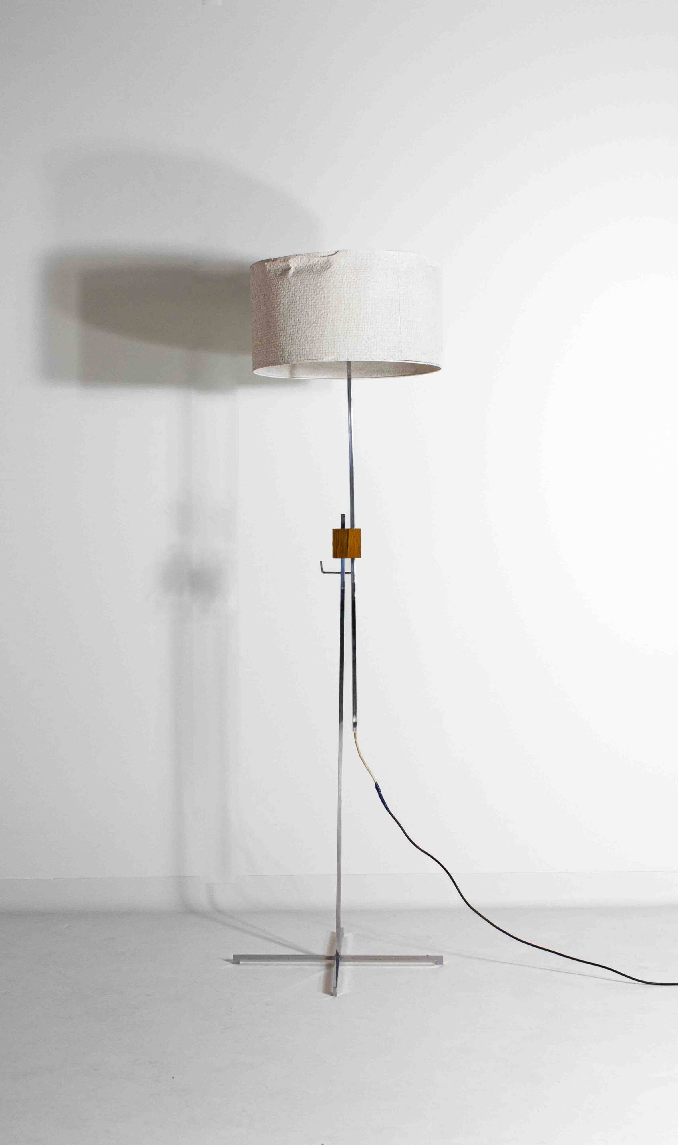 Minimalist floor lamp by Hans Eichenberger for Keller Metalbau, Germany 1960s