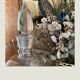 Glass carafe, 40-50s faceted cap