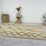 Handmade wool Berber rug 250 X 132 CM