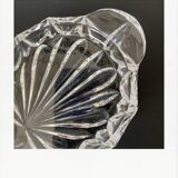 Small chiseled glass dish