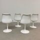 4 chaises pivotantes Eero Saarinen par Knoll