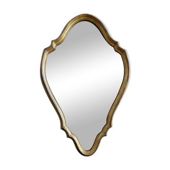 Miroir baroque années 60 - 65x38cm