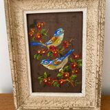 Bird fabric painting table
