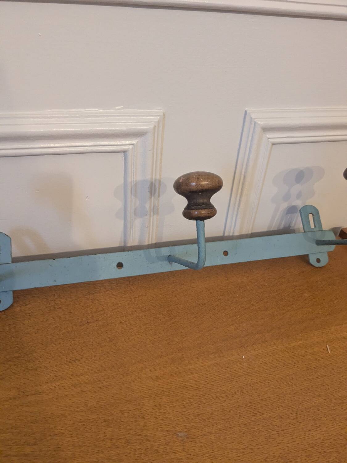 Vintage wall-mounted coat rack
