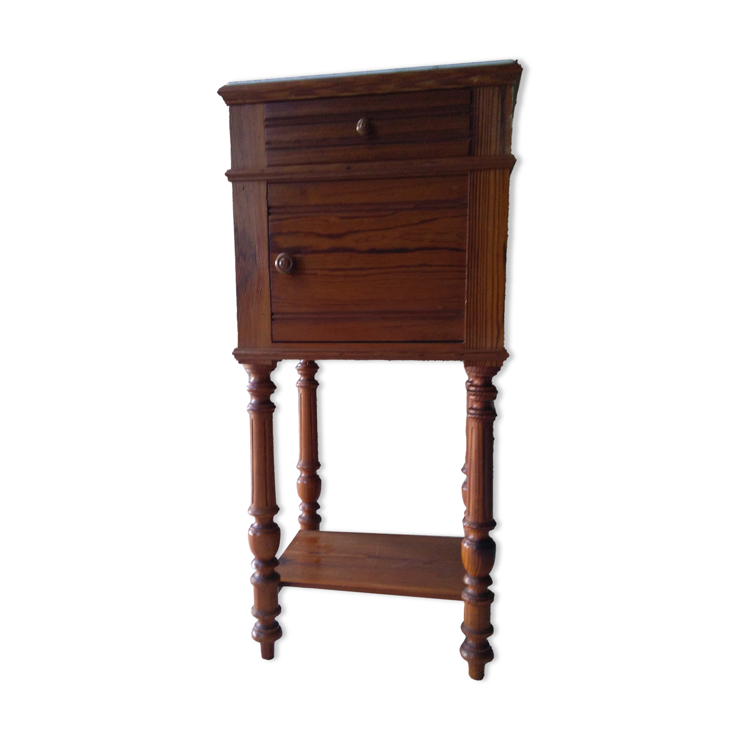 Table de chevet en pitchpin