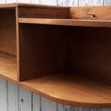 Art deco wooden shelf