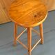 High wooden stool