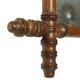 Antique Wooden Faux Bamboo Mirror France 40x34cm