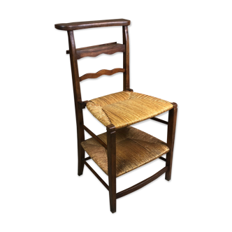 Double chair / pray god in walnut era Louis Philippe