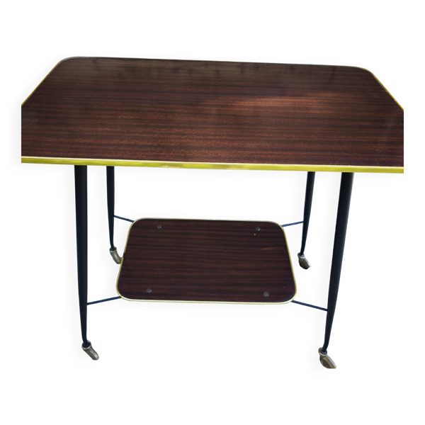 Rare table d'appoint vintage 60's / 70's - Design industriel rétro