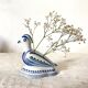Porcelain bird, flower vase