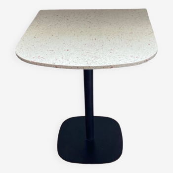 AMPM Pink Terrazzo Bistro Table Black Leg