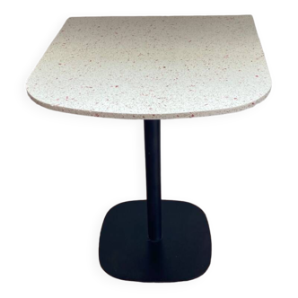 AMPM Pink Terrazzo Bistro Table Black Leg