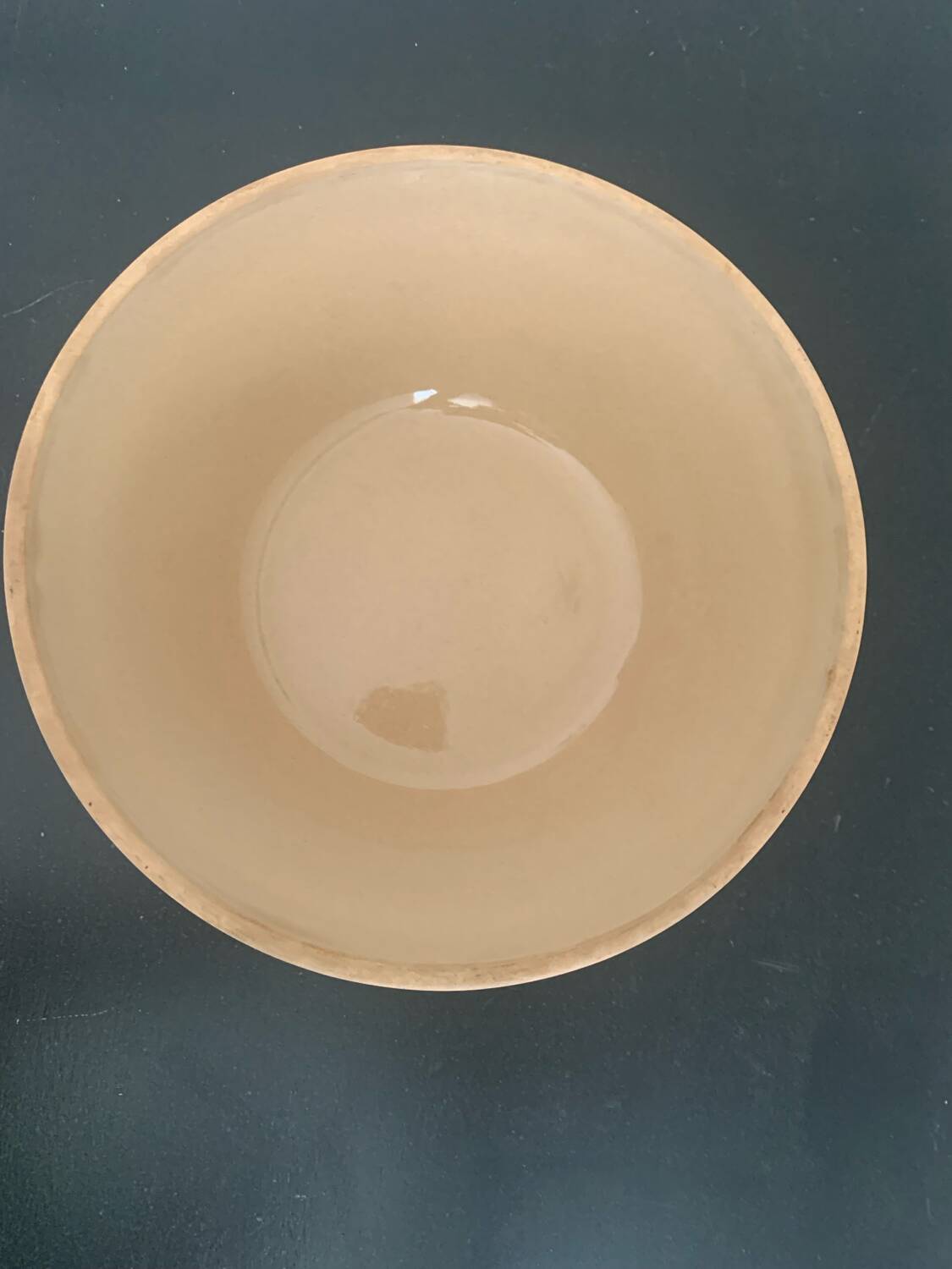 Stoneware salad bowl, Gien France