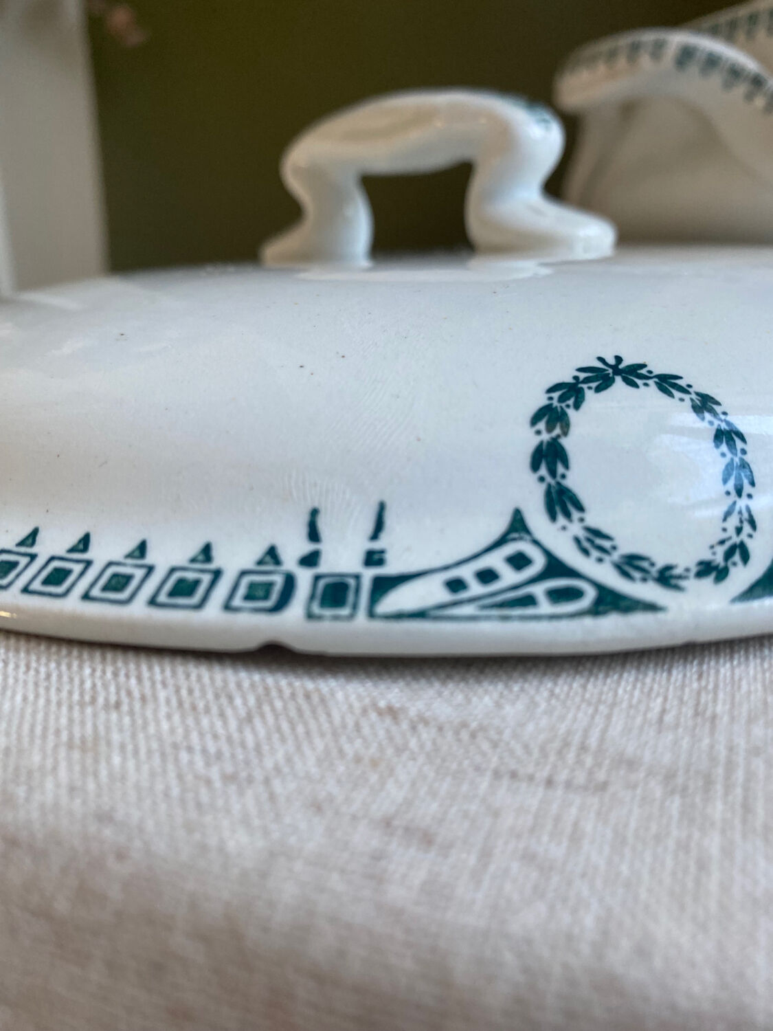 Tureen stamped new ceramic factories of North Saint Amand