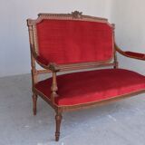 Salon three-room 1900 Walnut Louis XVI style