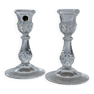 Paire de bougeoirs Flambeaux, - longchamp