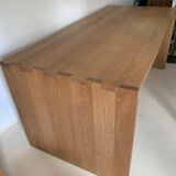 Contemporary solid oak desk