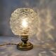 Brass and glass lamp