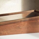 Old sloping pine display case