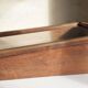 Old sloping pine display case