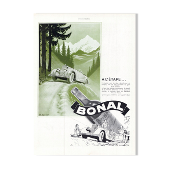 Affiche vintage années 30 Bonal 30x40cm