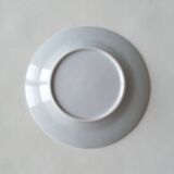 6 white and blue Japanese dessert plates