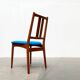 Set of Danish teak chairs from the mid-century with new Kvadrat Hallingdal cushions, 1960s.