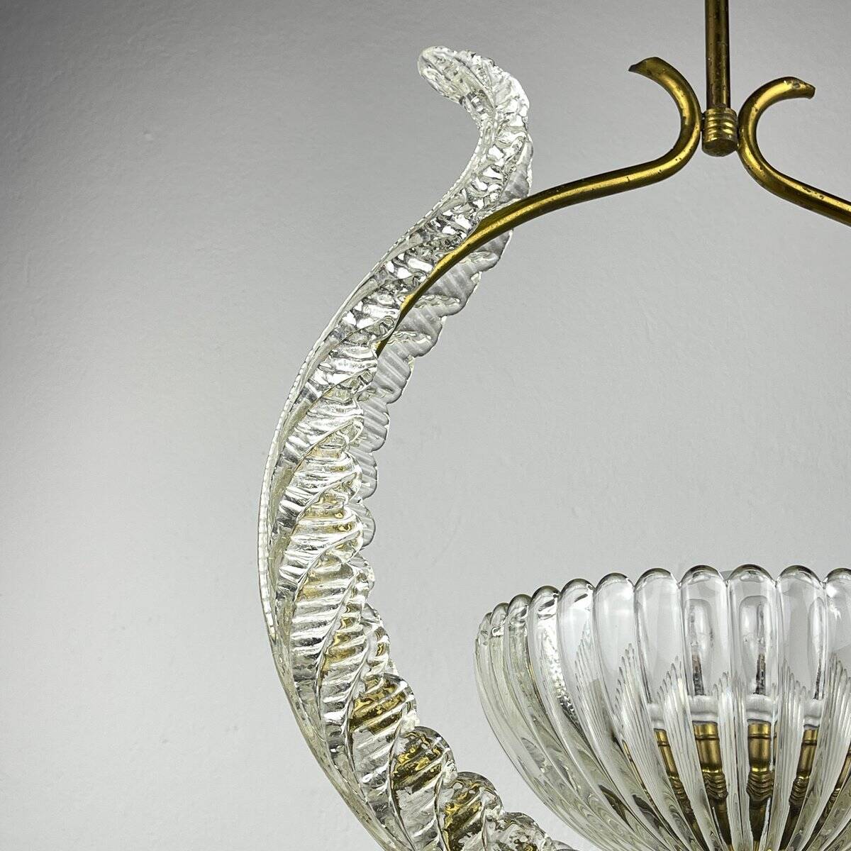 Murano chandelier by Ercole Barovier Barovier & Toso, Italy, 1930s