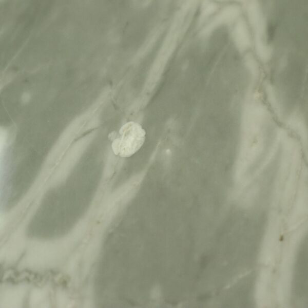 Table d'appoint ronde en marbre, table à plantes sur roulettes, années 1970