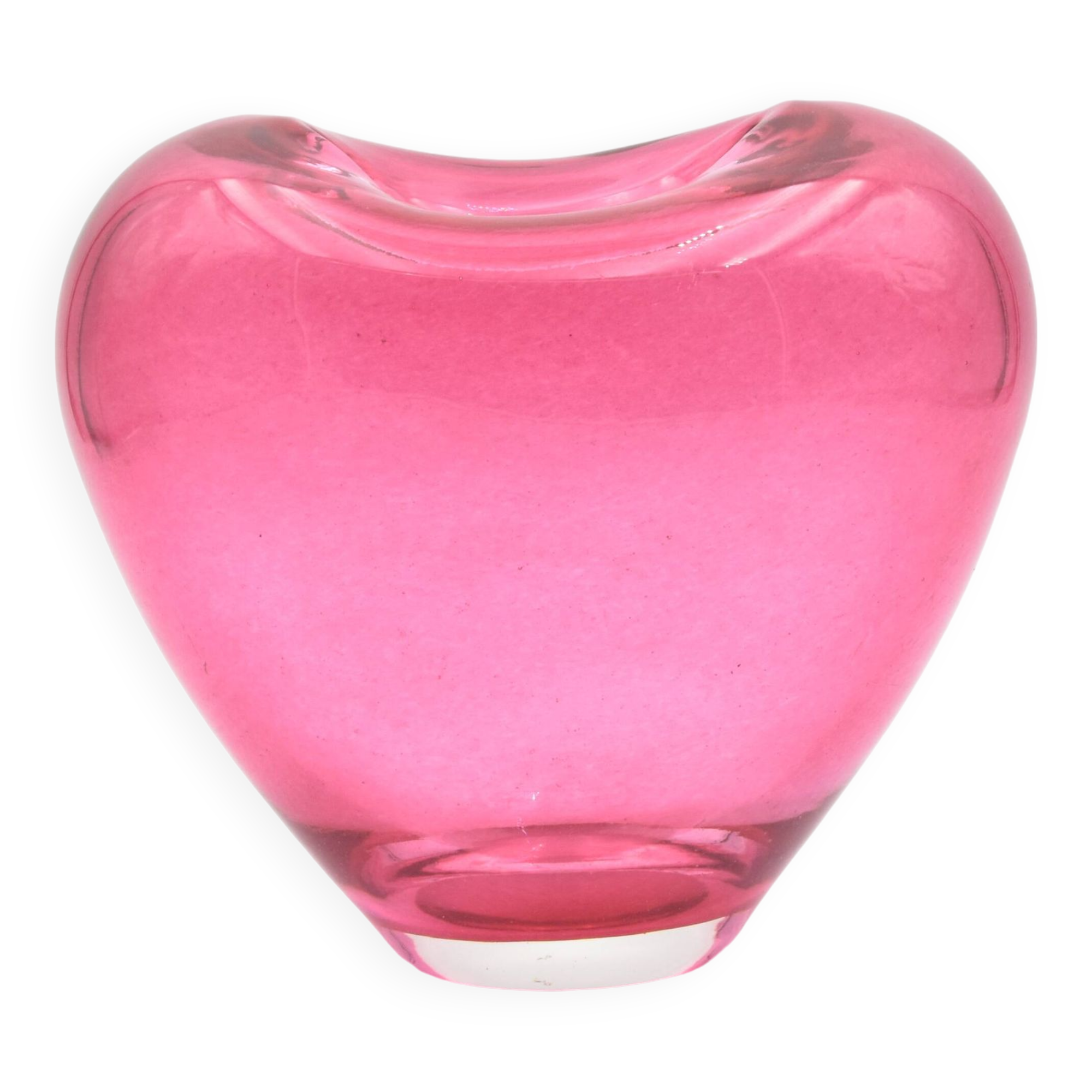 Deru heart vase design blown glass