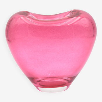 Deru heart vase design blown glass