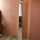 Mirror and gold metal lamppost