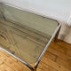 Table basse en verre fumé vintage