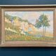 Original Swedish Oil on Canvas – “Landscape” by B. Hallberg – Signed – Vintage & Framed – 50 × 33 cm