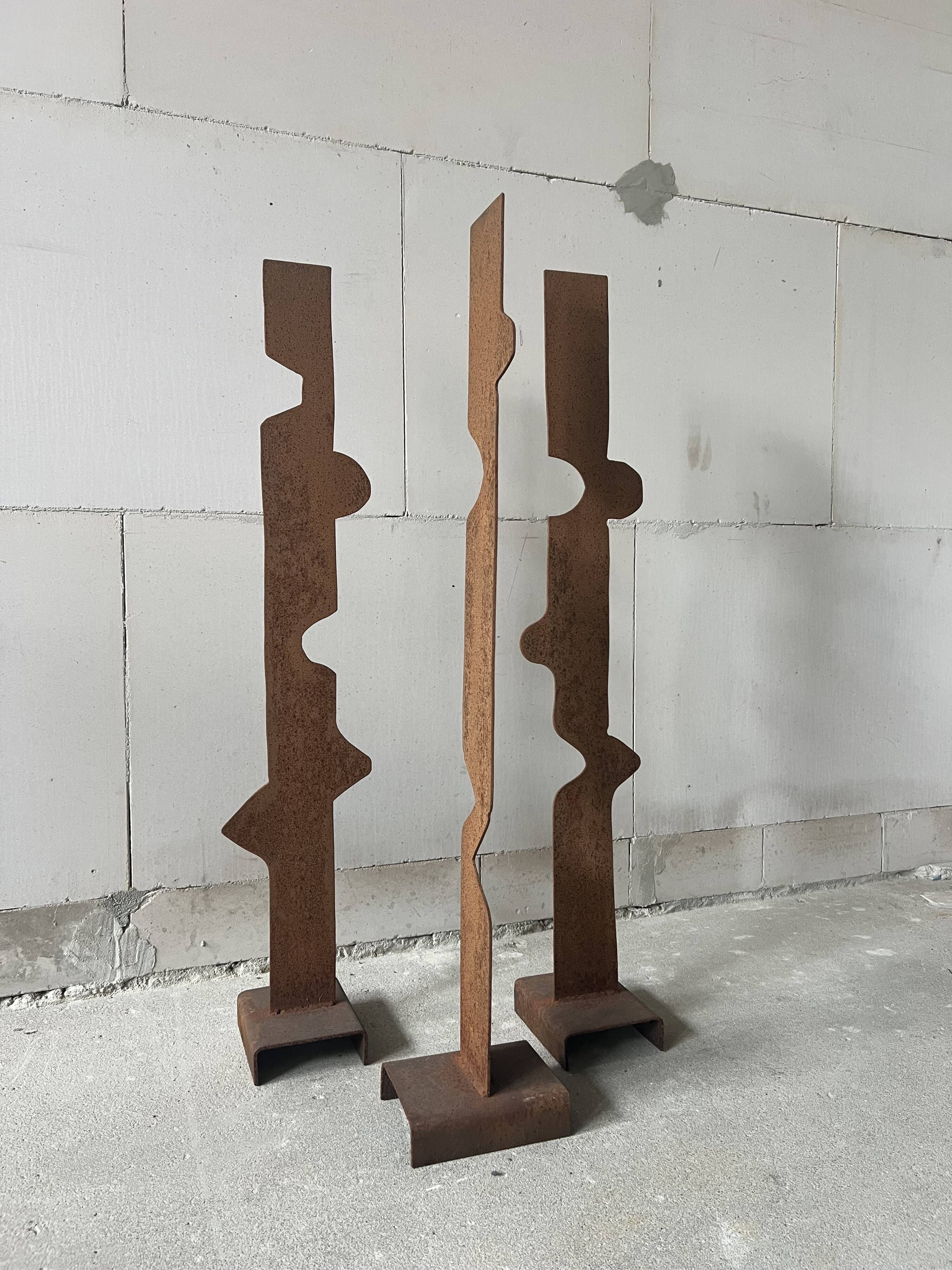 Abstract Steel Sculpture, Netherlands, 1970s