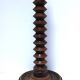 XL turned wooden lamp base H.47 cm 1950s design
